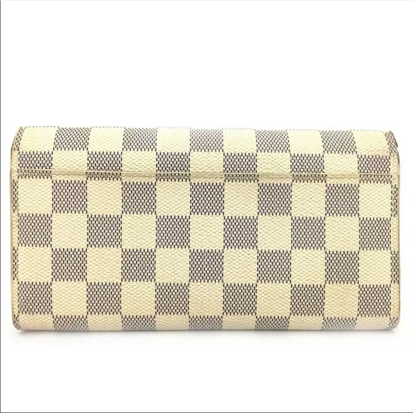 AUTHENTIC LOUIS VUITTON DAMIER AZURE SARAH WALLET - Picture 2 of 10